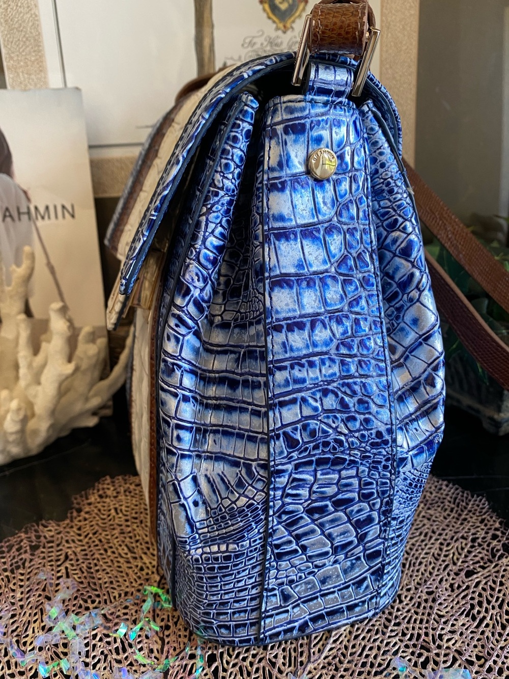 ๐๐Coastal Blue Odysea BRAHMIN MARGO Crossbody - Picture 10 of 16